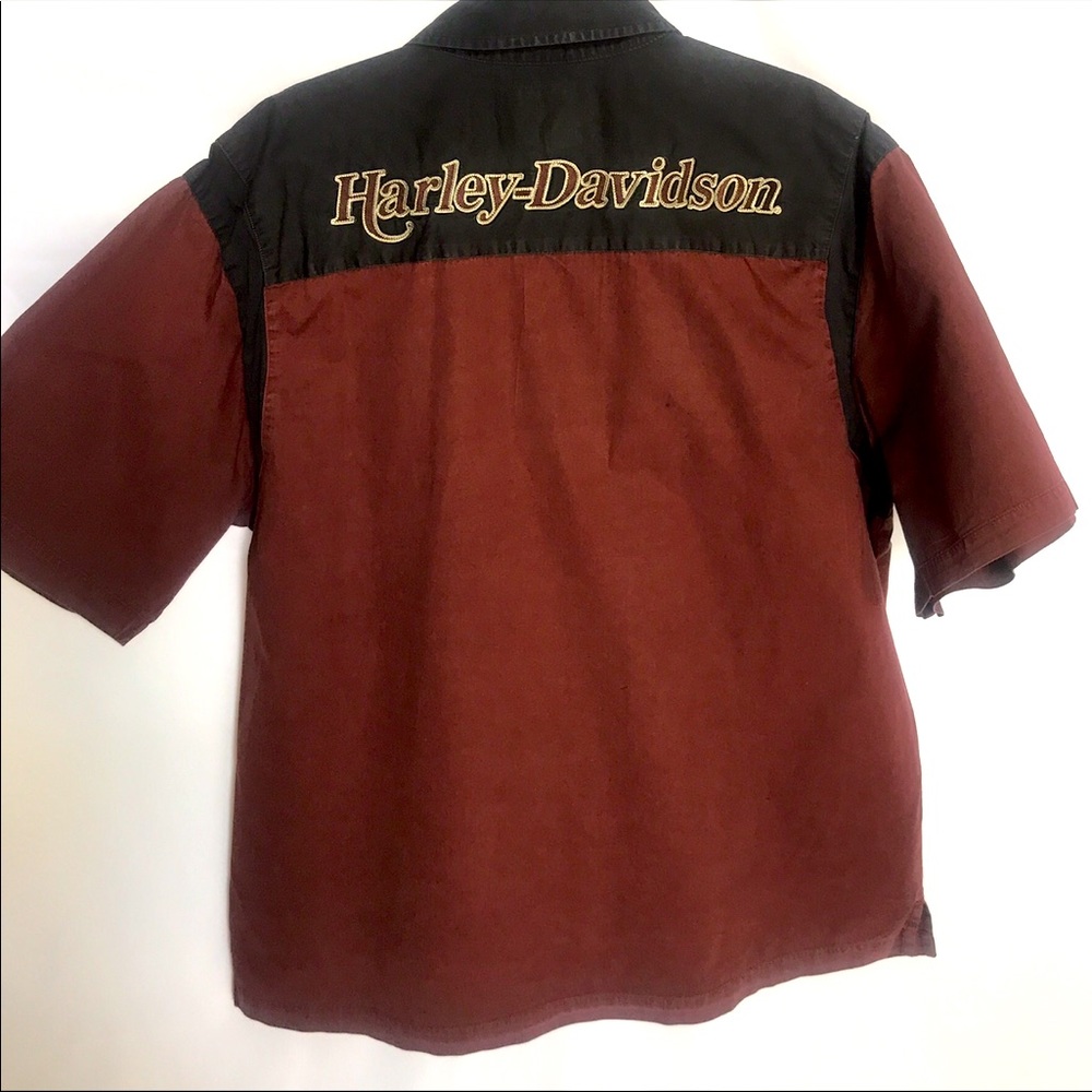 Harley Davidson Button Down Short Sleeve Shirt